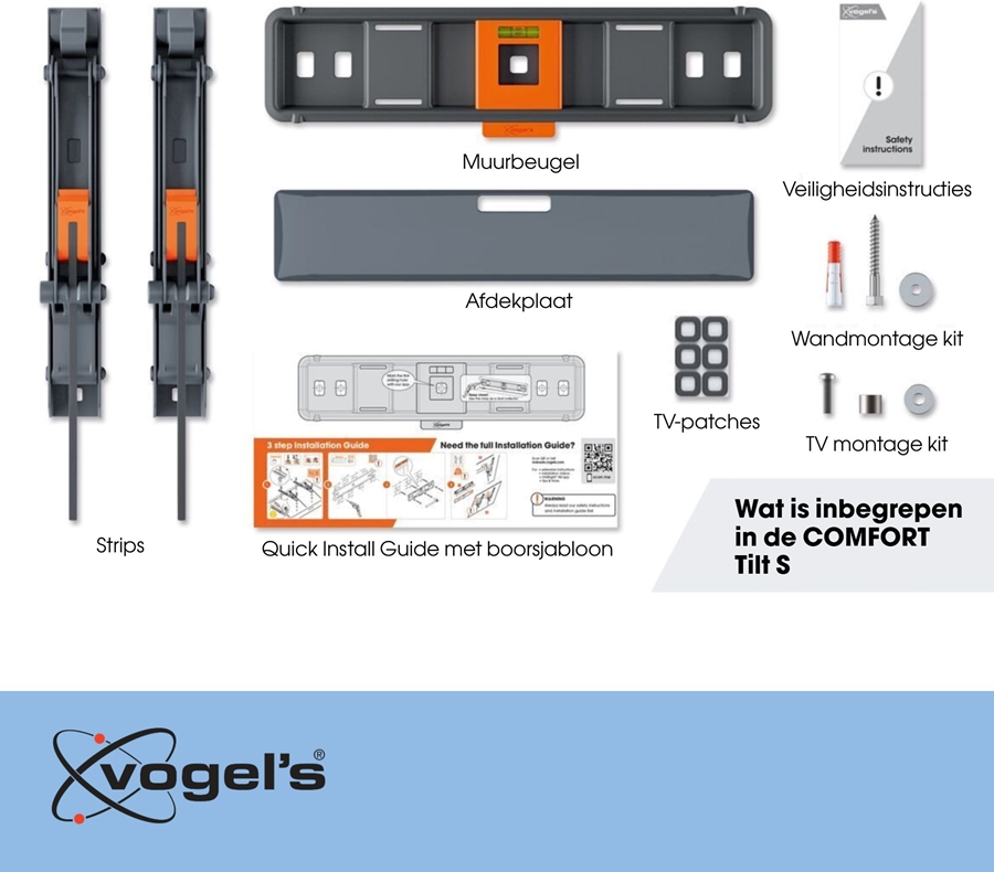 Vogel's COMFORT TVM 3215 | Kantelbare tv-beugel | 19-43 6